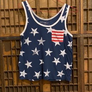 Patriotic USA mid-length tank